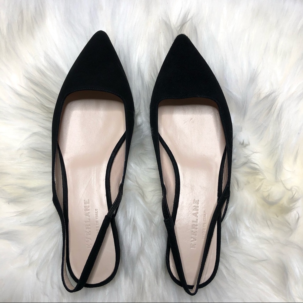 Everlane | NEW Editor Slingback Black Suede 5 - Picture 8 of 11